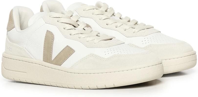 Veja Sneakers laag 'V-90' lichtbeige donkerbeige wit - Foto 15