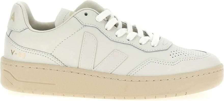 VEJA Lage Sneakers V-90 Maat: 41 Materiaal: Leer Kleur: Wit - Foto 9