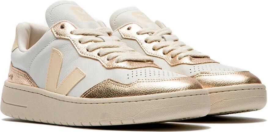 Veja V-90 O.T. Sneakers White Calcaire Platine - Foto 13