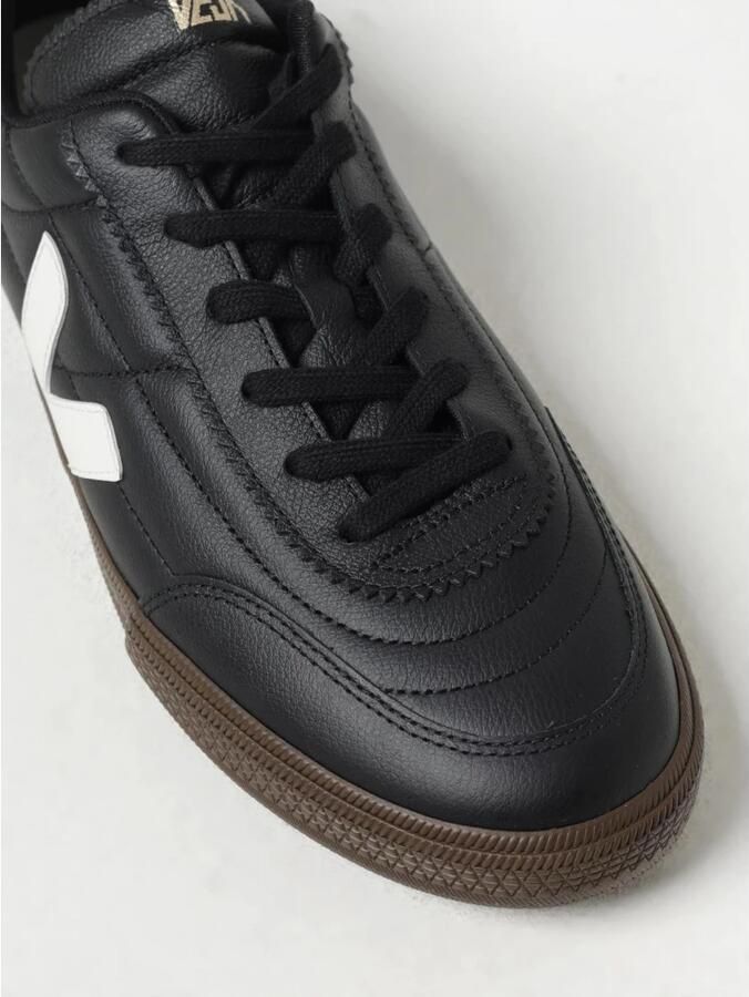 Veja Gewatteerde leren sneakers met logo print - Foto 2