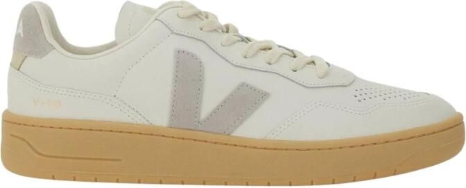 Veja V10 OffWhite Leather Casual Sneakers - Foto 3