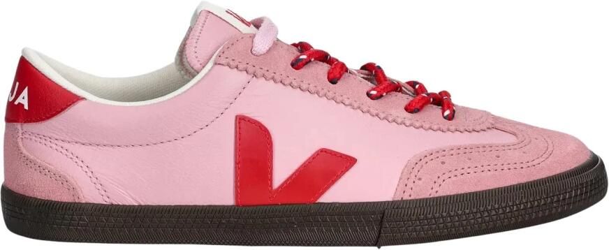 Veja Low-Top Sneakers Volley in poeder roze