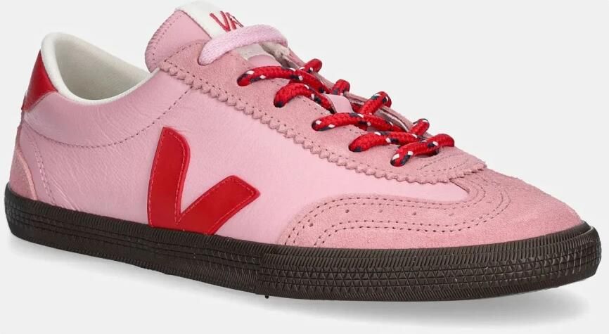 Veja Low-Top Sneakers Volley in poeder roze - Foto 2
