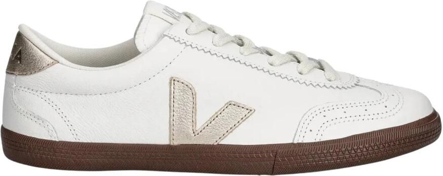 VEJA Lage Sneakers Dames Volley Leer Wit - Foto 3