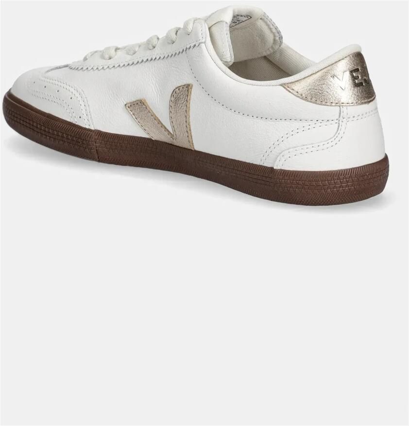 VEJA Lage Sneakers Dames Volley Leer Wit - Foto 4