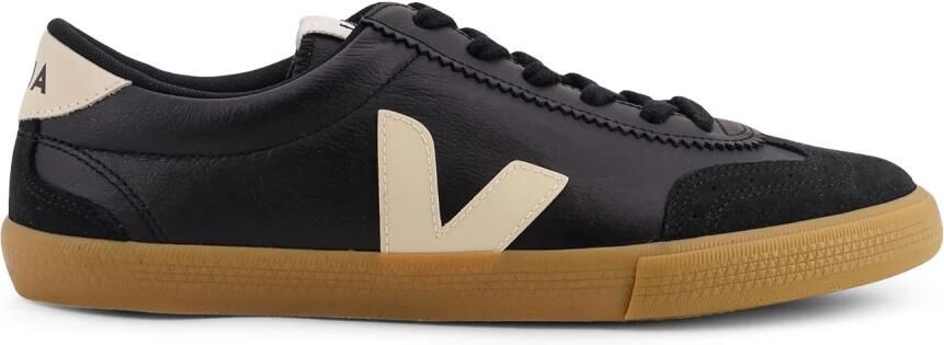 Veja Low Profile Leather and Suede Casual Shoes Black Sneakers - Foto 5