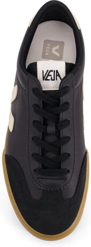 Veja Low Profile Leather and Suede Casual Shoes Black Sneakers - Foto 4