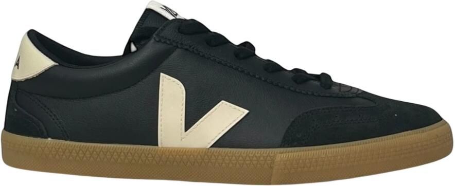 Veja Low Profile Leather and Suede Casual Shoes Black Sneakers - Foto 3