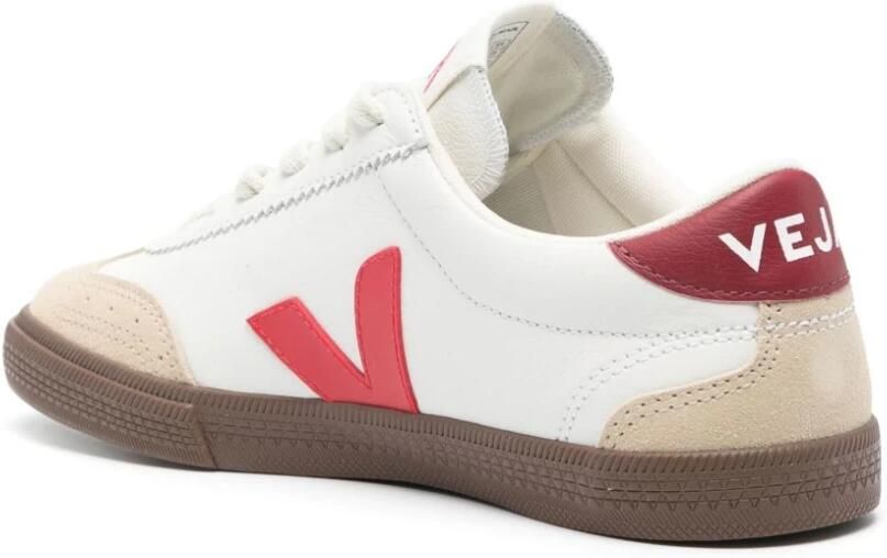 VEJA Lage Sneakers Dames Volley Maat: 40 Materiaal: Leer Kleur: Wit - Foto 4