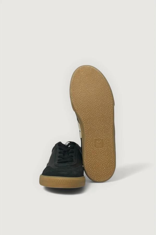 Veja Low Profile Leather and Suede Casual Shoes Black Sneakers - Foto 7