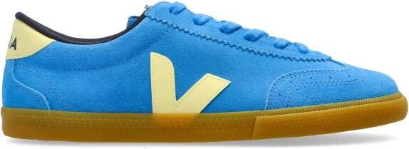 VEJA Lage Sneakers Dames Volley Suède Blauw