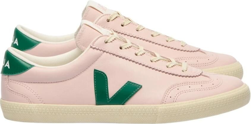 VEJA Lage Sneakers Dames Volley Maat: 39 Materiaal: Leer Kleur: Roze