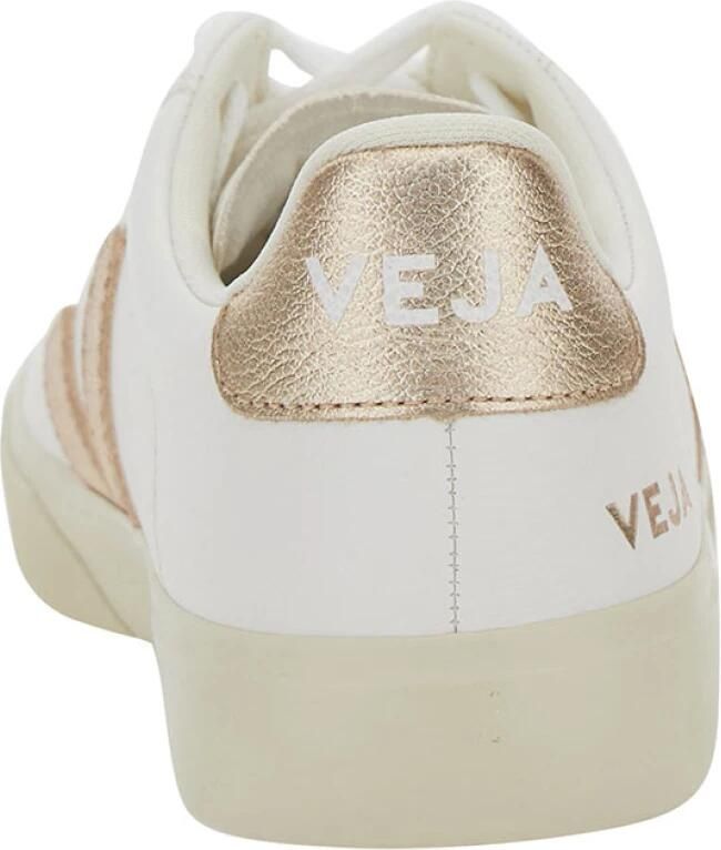 Veja Multicolore Leren Sneakers Wit Platine White Dames - Foto 6