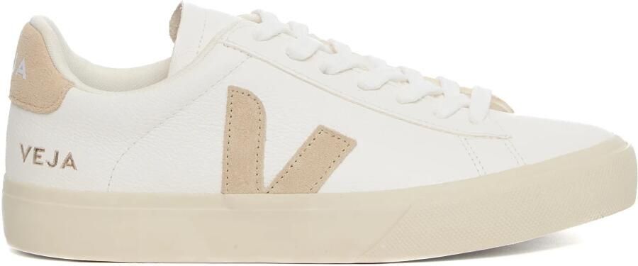 Veja Campo leren sneakers wit beige - Foto 4
