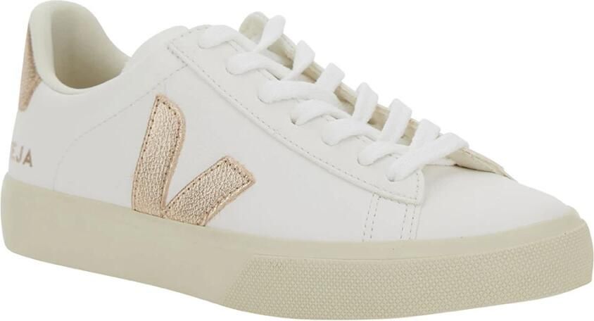 Veja Multicolore Leren Sneakers Wit Platine White Dames - Foto 7