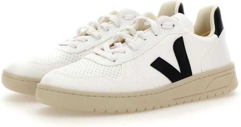 Veja V-10 den Patch Logo Geperforeerde Details Rubberen Zool White - Foto 5