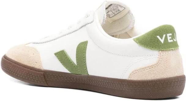 Veja Witte Veterschoenen met Rubberen Zool