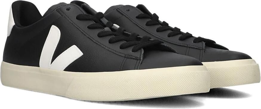 Veja Campo Sneakers in Black and White Chromefree Leather Zwart - Foto 9