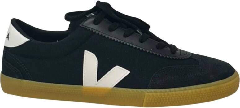 Veja Canvas Volley Zwart Wit Natuurlijk Black Heren