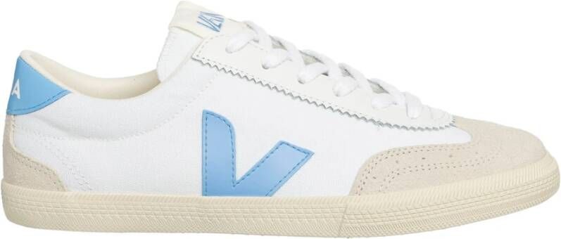 Veja Volley sneaker van canvas met suède details
