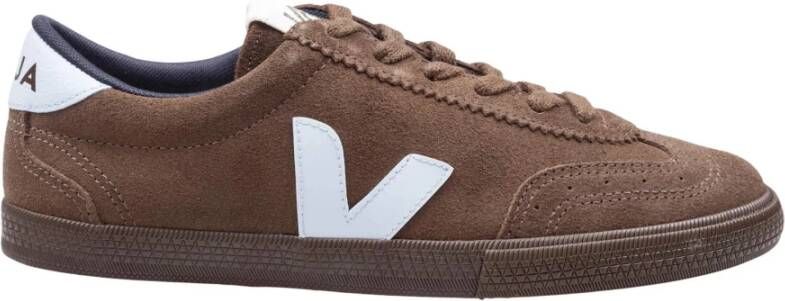 Veja Bruine Sneakers met Witte Details - Foto 2