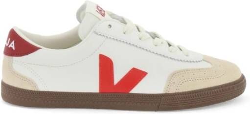 Veja Volleyball Sneakers O.t. Leer Suède White Heren