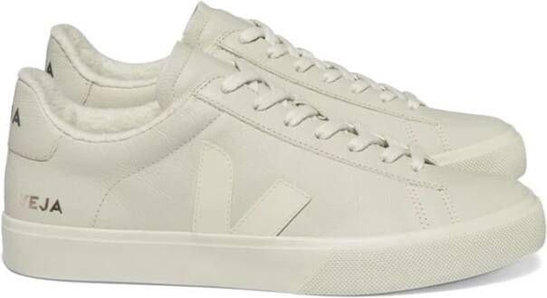 Veja Ivory Leren Sneakers voor Vrouwen Beige Dames