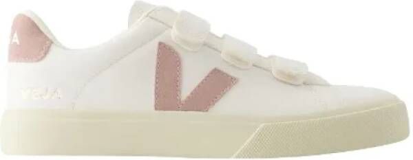 Veja Wit Leren Jogging Schoenen Wit Dames