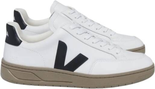 Veja Wit_Zwart_Dune Leren Sneakers White Dames