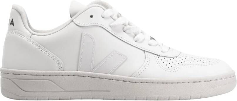 Veja Witte Leren Dames Sneakers V-11 White Dames