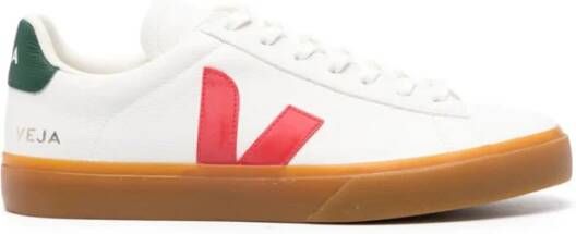 Veja Witte Leren Lage Sneakers