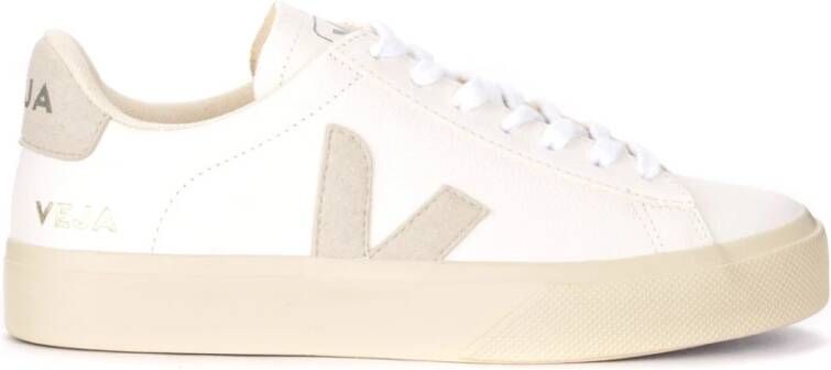 Veja Witte Leren Sneakers Campo Chromefree White Heren