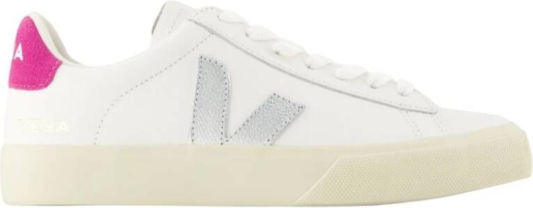 Veja Witte Leren Sneakers Campo Stijl
