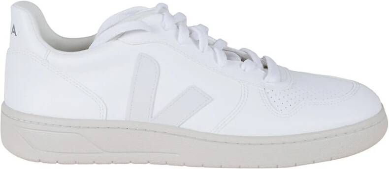 Veja Witte Leren Sneakers Iconisch Logo White Dames