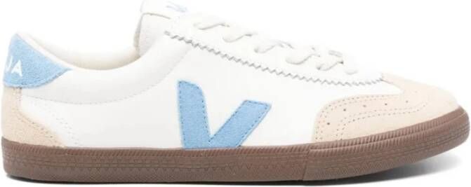 Veja Witte Leren Sneakers met Biologische Materialen