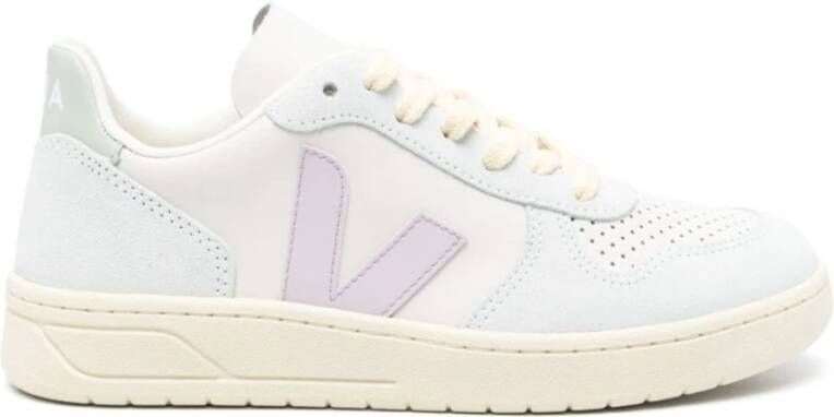 Veja Witte Leren Sneakers met ChromeFree Panelen White Dames