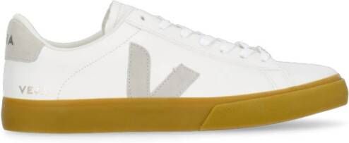 Veja Witte leren sneakers met ronde neus