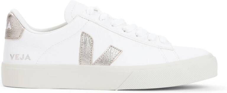 Veja Multicolore Leren Sneakers Wit Platine White Dames - Foto 13