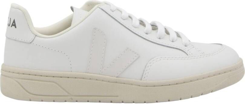 Veja Witte Leren Sneakers Logo Rubberen Zool White - Foto 12