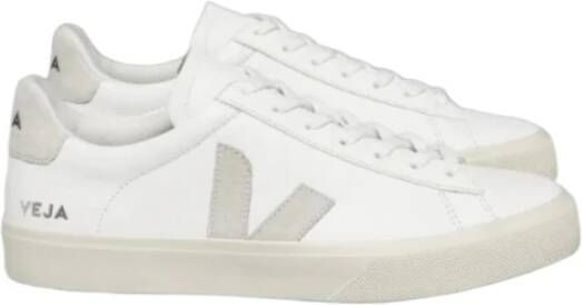 Veja Witte Natuurlijke Suède Sneakers White Dames
