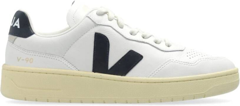 Veja Witte Nautische Leren Sneakers White Dames