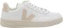 Veja V-12 herensandaal van zandkleurig en wit leer White - Thumbnail 2