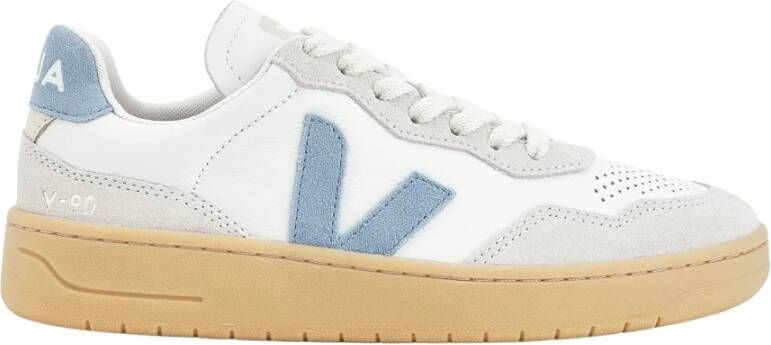 Veja Minimalistische leren sneakers met contrasterende hiel Multicolor