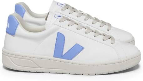 Veja Witte Sneakers met Lichtblauw Detail White Heren