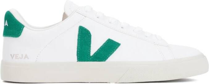Veja Groene Leren Sneakers met Logo Detail White - Foto 9