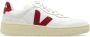 Veja Traced Leather Sneakers in Extra White Marsala White - Thumbnail 24