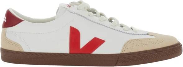 Veja Volley sneaker van leer met suède details - Foto 3