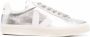 Veja Zilveren Leren Sneakers Ronde Neus Model Gray Dames - Thumbnail 2