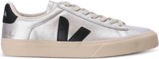 VEJA Lage Sneakers Dames Campo Maat: 40 Materiaal: Leer Kleur: Zilver - Foto 4