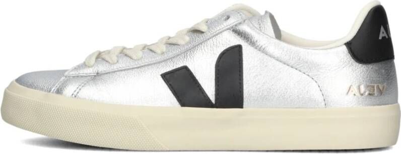 VEJA Lage Sneakers Dames Campo Maat: 41 Materiaal: Leer Kleur: Zilver - Foto 3
